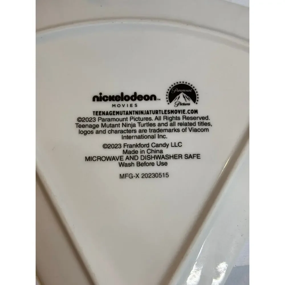 Nickelodeon~TEENAGE MUTANT NINJA TURTLES~Pizza Slice Shaped Plate